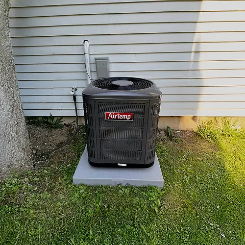 air conditioner outside of house